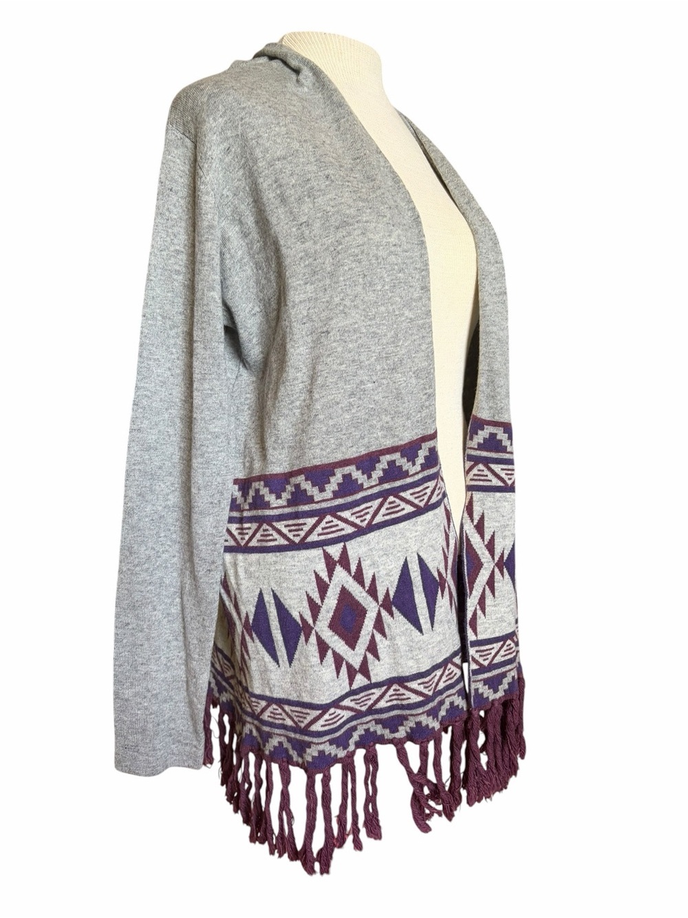 Boho Aztec Aesthetic Knit Cardigan